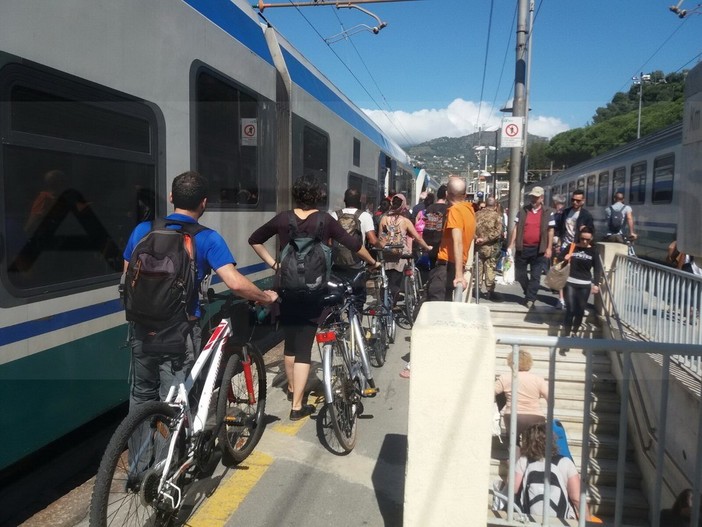 La partenza da Ventimiglia