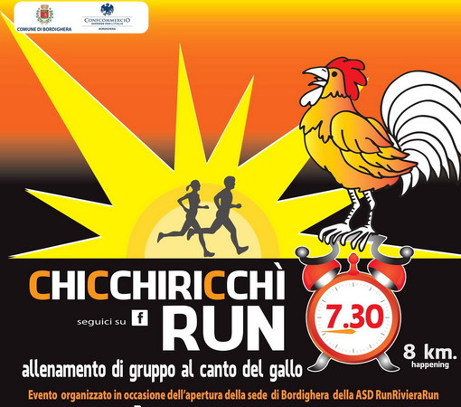 Bordighera: dopo il successo dell'edizione 2014 torna lunedì prossimo la 'Chicchirichì Run' Bordighera: dopo il successo dell'edizione 2014 torna lunedì prossimo la 'Chicchirichì Run'