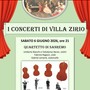 “I Quartetti dei Contrasti” a Villa Zirio, il Quartetto di Sanremo protagonista di una serata dedicata a Borodin, Malipiero, Glass e Piazzolla