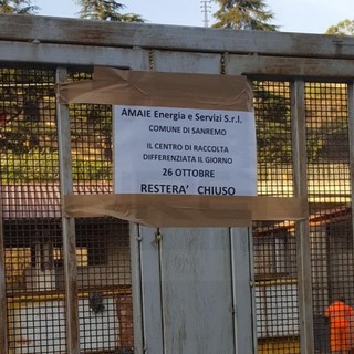 Sanremo: proteste dei cittadini, ma il centro di raccolta differenziata è stato chiuso per ragioni di sicurezza (Foto)
