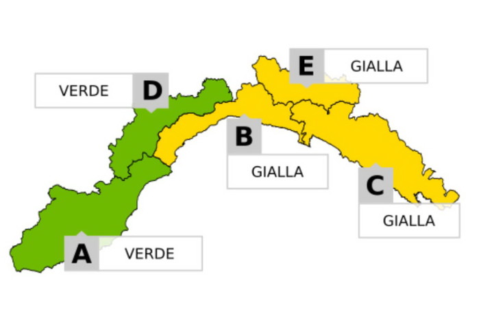 Allerta gialla di ARPAL sul centro levante della regione. Sulla nostra provincia bassa probabilità di forti temporali Allerta gialla di ARPAL sul centro levante della regione. Sulla nostra provincia bassa probabilità di forti temporali