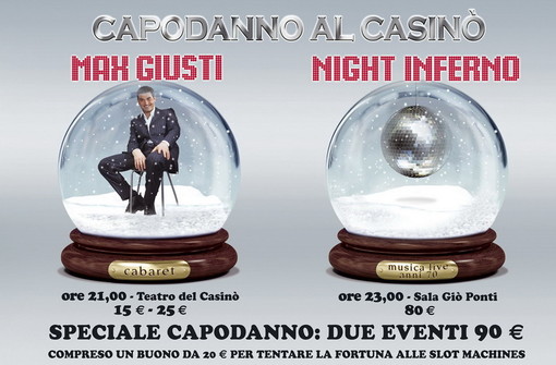 Sanremo: al Casinò un Capodanno di classe e divertimento a costi contenuti Sanremo: al Casinò un Capodanno di classe e divertimento a costi contenuti