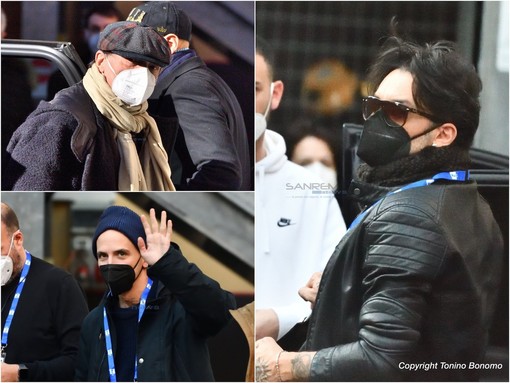 L'arrivo dei cantanti a Sanremo (foto Tonino Bonomo)