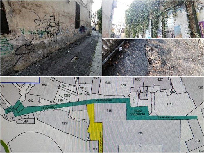 Il progetto e lo stato attuale di via Morardo e piazza Corridoni Il progetto e lo stato attuale di via Morardo e piazza Corridoni