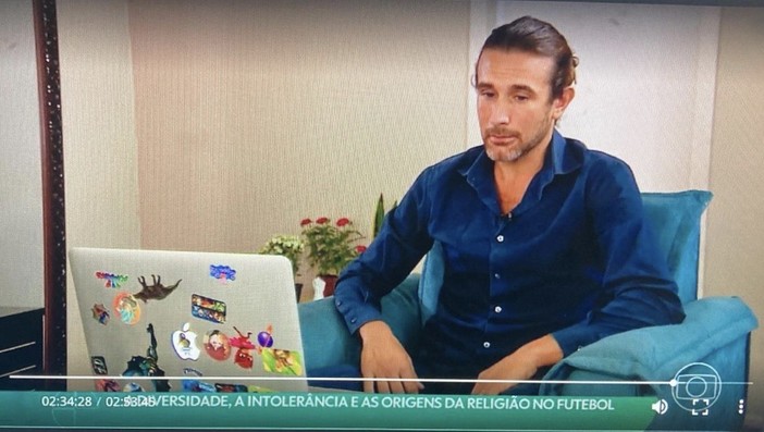 Claude Petrognani alla tv brasiliana 'Globo'