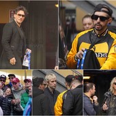 Le immagini dall'esterno dell'hotel Globo e del Teatro Ariston Le immagini dall'esterno dell'hotel Globo e del Teatro Ariston