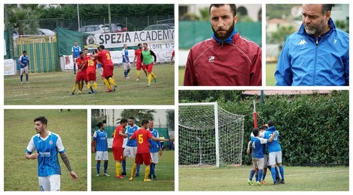 Calcio, Promozione. Taggia-Ceriale 2-1: riviviamo la sfida del 'Marzocchini' negli scatti del match (FOTO)
