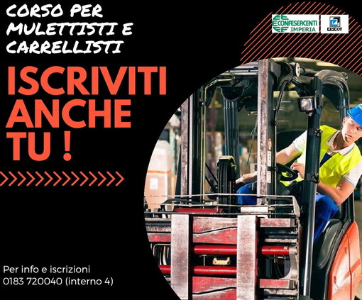 Imperia: Cescot Confesercenti organizza un corso di formazione per addetti alle piattaforme elevabili Imperia: Cescot Confesercenti organizza un corso di formazione per addetti alle piattaforme elevabili