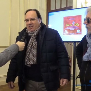 #Sanremo2019: iniziativa SanremoNews-Cna, andate a ruba le cartoline di Tiziano Riverso con i presentatori (Video)