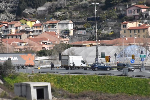 La barriera autostradale di Ventimiglia