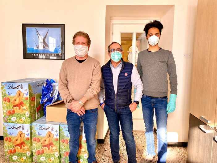 Imperia: i ringraziamenti dell'Isah per la donazione delle uova di Pasqua e le colombe