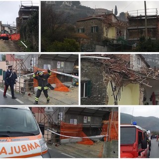 Dal savonese: Tovo San Giacomo, crollo all'interno di un cantiere edile. Morto un uomo travolto dalle macerie (Foto e Video)