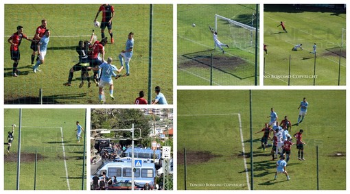 Calcio, Serie D. Ponsacco corsaro al "Comunale sulla Sanremese: i primi scatti della finale playoff (FOTO)
