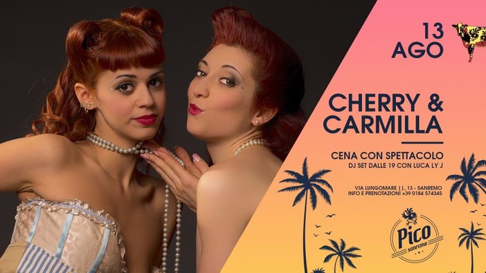 Sanremo: questa sera al Pico de Gallo cena-spettacolo in riva al mare con Cerry&Carmilla Sanremo: questa sera al Pico de Gallo cena-spettacolo in riva al mare con Cerry&Carmilla