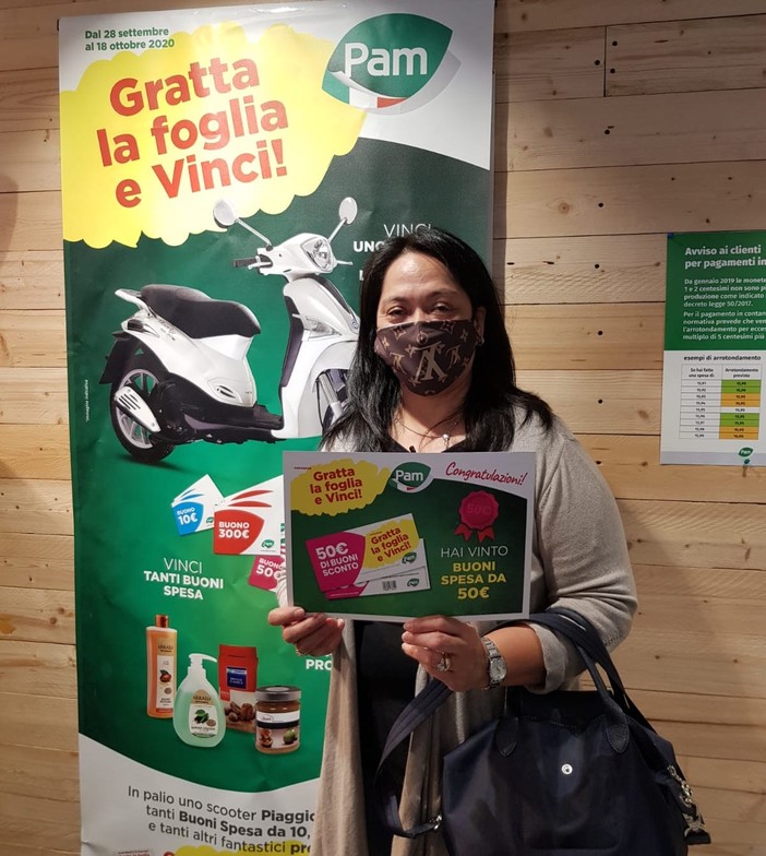 Sanremo: vinto uno scooter Piaggio Beverly 125 al Pam di via Pietro Agosti con il concorso “Gratta la foglia e vinci” Sanremo: vinto uno scooter Piaggio Beverly 125 al Pam di via Pietro Agosti con il concorso “Gratta la foglia e vinci”