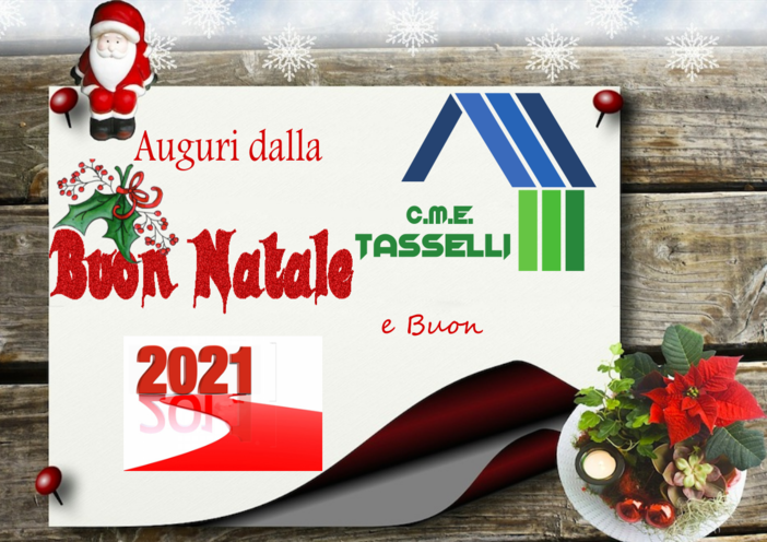 La CME Tasselli augura buone feste ad amici, clienti e colleghi La CME Tasselli augura buone feste ad amici, clienti e colleghi