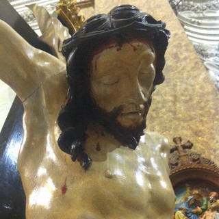 Giornate Europee del Patrimonio: ieri a Ventimiglia il crocefisso ligneo del '600 di Maragliano Giornate Europee del Patrimonio: ieri a Ventimiglia il crocefisso ligneo del '600 di Maragliano