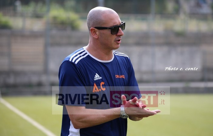 Alan Carlet, allenatore dell'Ospedaletti capolista