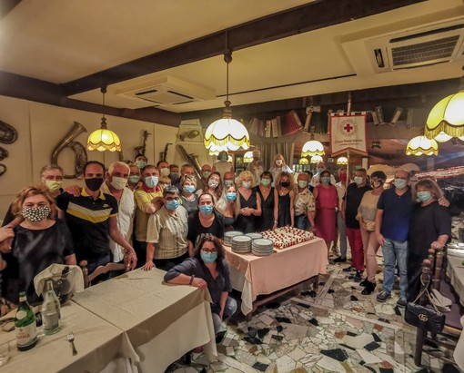 Cena della Croce Rossa Sanremo per ringraziare volontari e dipendenti impegnati nell'emergenza Covid-19 (Foto)