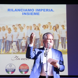 Elezioni comunali a Imperia: in 700 per Claudio Scajola all'Auditorium, l'ex Ministro presenta le quattro liste (Foto e Video)