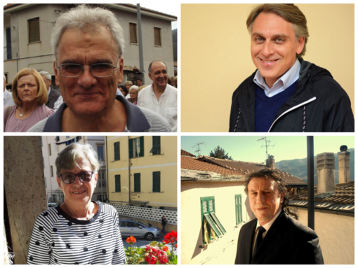 Da sx in alto: Renzo Brunengo, Alessandro Alessandri, Franca Rovere, Mauro Parodi