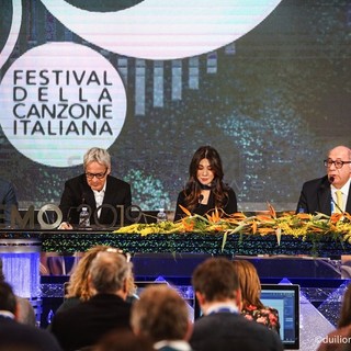 La sala stampa dell'Ariston Roof (Foto Duilio Rizzo)
