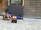 Sanremo: un altro clochard in via Palazzo, le foto di un giovane sdraiato a terra Sanremo: un altro clochard in via Palazzo, le foto di un giovane sdraiato a terra