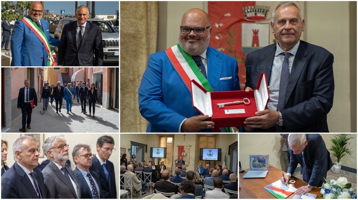 Al Capo della Polizia Giannini la cittadinanza onoraria di Riva Ligure "Poniamo grande attenzione alla provincia" (Foto e Video)