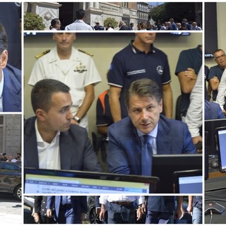 Genova: il Premier &quot;5 milioni di euro per i primi interventi e revoca della concessione ad Autostrade per l'Italia&quot; (Foto e Video)