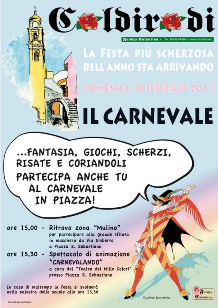 Sanremo: le foto ed il video del 'Carnevale dei bambini' di ieri in frazione Coldirodi