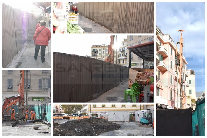 Sanremo: installati i pannelli fonoassorbenti al cantiere del park di piazza Eroi, commercianti soddisfatti (Foto) Sanremo: installati i pannelli fonoassorbenti al cantiere del park di piazza Eroi, commercianti soddisfatti (Foto)