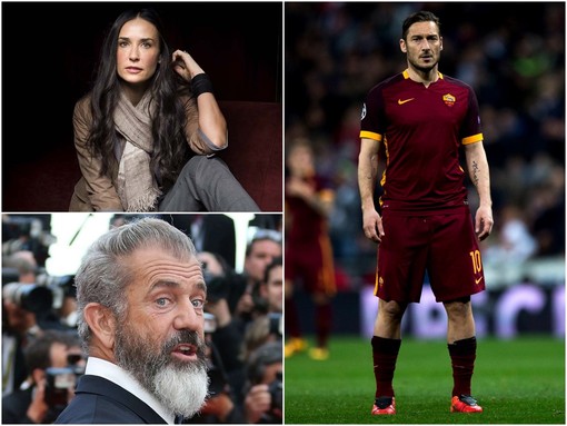 Festival di Sanremo 2017, nel toto-ospiti salgono le quotazioni di Francesco Totti, Mel Gibson e Demi Moore