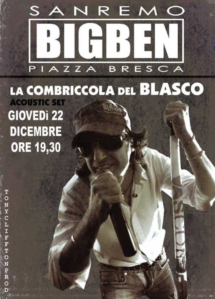 Sanremo: domani sera al 'Big Ben' di piazza Bresca concerto acustico di Kikko Sauda