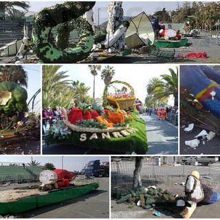 Carri fioriti devastati dai vandali: Roberto Fiumara (Floranga) "Se non mi assicurano vigilanza, mai più carri di Sanremo!"