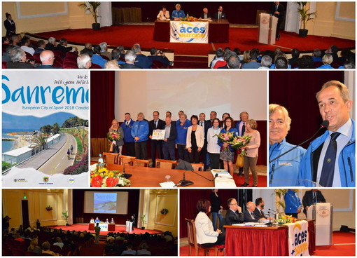 Sanremo candidata a 'Città Europea dello Sport': oggi la cerimonia al Casinò, la Commissione favorevolmente impressionata (Foto e Video) Sanremo candidata a 'Città Europea dello Sport': oggi la cerimonia al Casinò, la Commissione favorevolmente impressionata (Foto e Video)