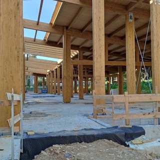 Le immagini del cantiere per la nuova scuola di via Napoli Le immagini del cantiere per la nuova scuola di via Napoli