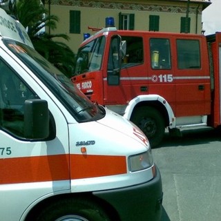Ventimiglia: soccorsi impegnativi nella città alta per un'anziana bloccata in vico Forti