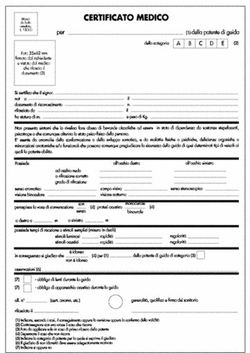 Certificato medico per la patente: nuovo intervento di un nostro lettore Certificato medico per la patente: nuovo intervento di un nostro lettore
