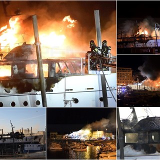 Le immagini di ieri sera e di questa mattina