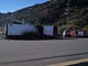 Ventimiglia: camion si incendia in autostrada poco prima della barriera, intervento dei Vigili del Fuoco (Foto)