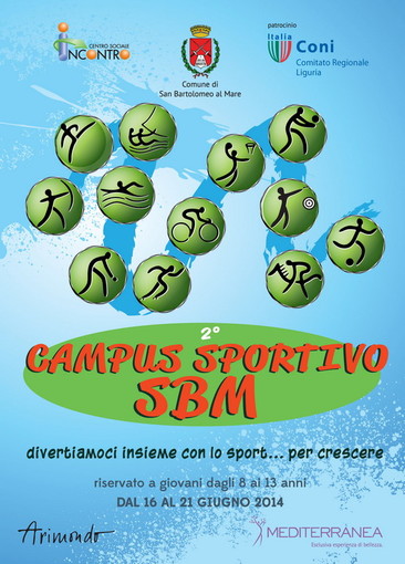 San Bartolomeo al Mare: è iniziato il Campus sportivo SBM, sono 60 i partecipanti