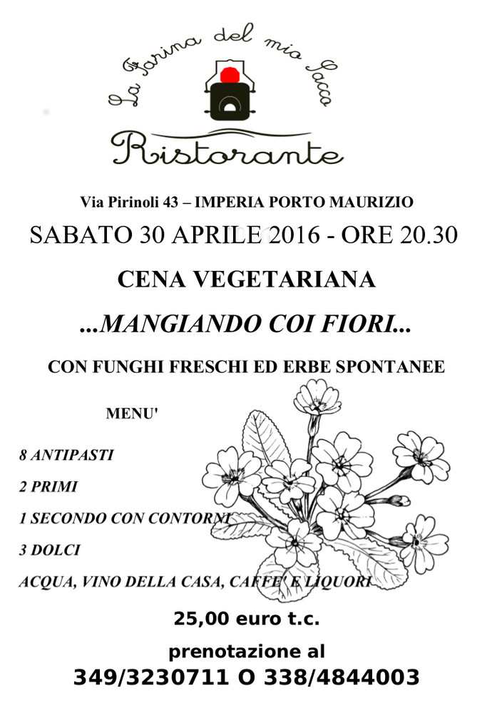 La Farina del Mio Sacco propone ..MANGIANDO COI FIORI... La Farina del Mio Sacco propone ..MANGIANDO COI FIORI...