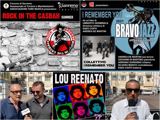 Sanremo: cambia la location ma non lo spirito, conto alla rovescia per Rock in the Casbah e Bravo Jazz (Video) Sanremo: cambia la location ma non lo spirito, conto alla rovescia per Rock in the Casbah e Bravo Jazz (Video)