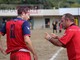 Mister Carmelo Luci, allenatore del Camporosso, a colloquio con un suo giocatore (foto Eugenio Conte) Mister Carmelo Luci, allenatore del Camporosso, a colloquio con un suo giocatore (foto Eugenio Conte)