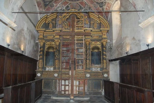 Molini di Triora: 5.000 euro di contributo comunale per il restauro dell'altare ligneo di Giovanni Battista Borgogno