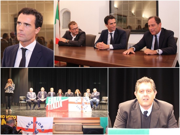 'Derby' del referendum a Ventimiglia: al Teatro il centrodestra regionale dice 'no', al Forte l'amministrazione per il 'sì' (foto e video) 'Derby' del referendum a Ventimiglia: al Teatro il centrodestra regionale dice 'no', al Forte l'amministrazione per il 'sì' (foto e video)