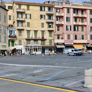 Il cantiere di piazza Eroi Sanremesi