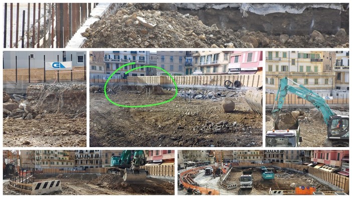 Sanremo: nuovi reperti trovati in piazza Eroi ma si va regolarmente avanti, raggiunta quota meno 2 (Foto e Video) Sanremo: nuovi reperti trovati in piazza Eroi ma si va regolarmente avanti, raggiunta quota meno 2 (Foto e Video)