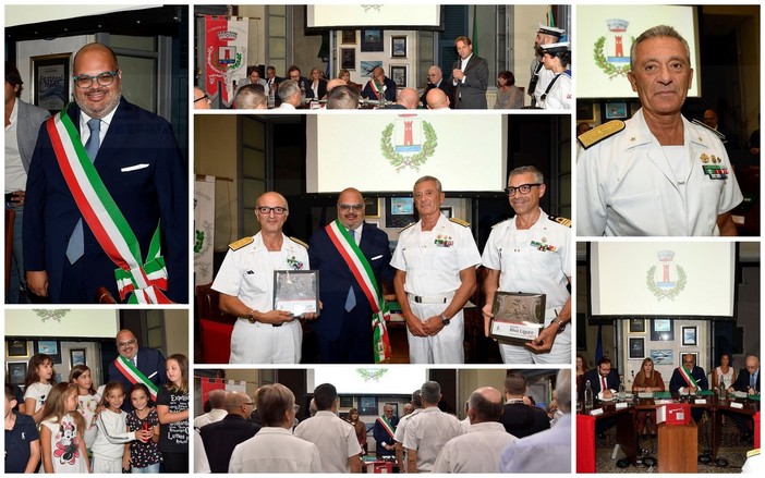 Riva Ligure: Consiglio solenne, consegnata la cittadinanza onoraria al corpo delle Capitanerie di Porto (Foto)