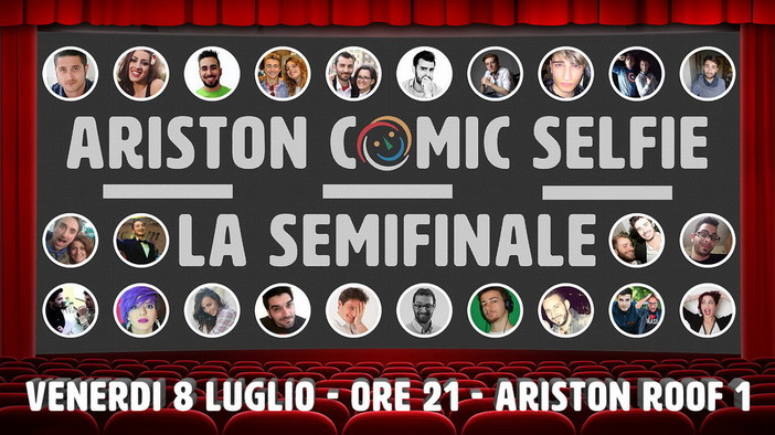 Sanremo: venerdì prossimo all’Ariston Roof 1 la semifinale di ‘Ariston Comic Selfie’